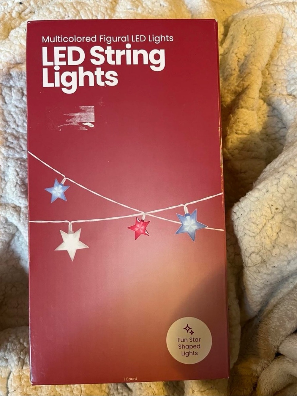 LED String Lights - Multicolored Star Shapes